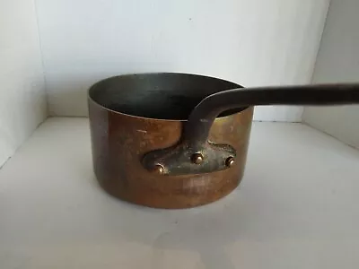  Matfer Bourgeat Copper Sauce Pan Pot Brass Handle Made In France • $200