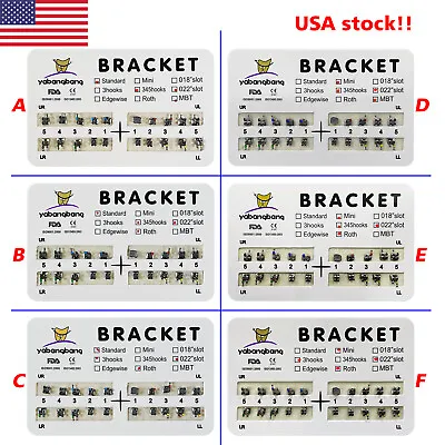 10 PK Dental Orthodontic Brackets Braces Mini Standard Slot.022 No/3 /345 Hooks • $19.99