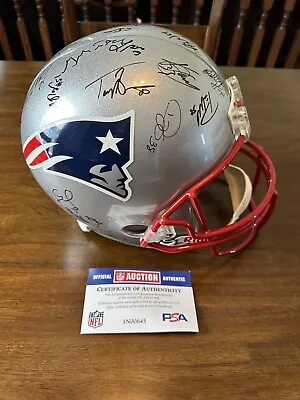 Tom Brady Signed Full Size Helmet With 20 Other Teammates Signatures  • $3500