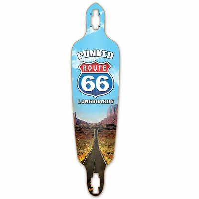 Yocaher Drop Through Longboard Deck - Route 66 Series - The Run (DECK ONLY) • $54.99