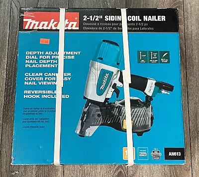 Makita Pneumatic Siding Roofing CoilNailer 2-1/2  15 Degree Aluminum Housing NIB • $324.99