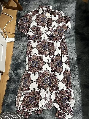 Misguided Dress Maxi Paisley Plus Size 18 • £9.99