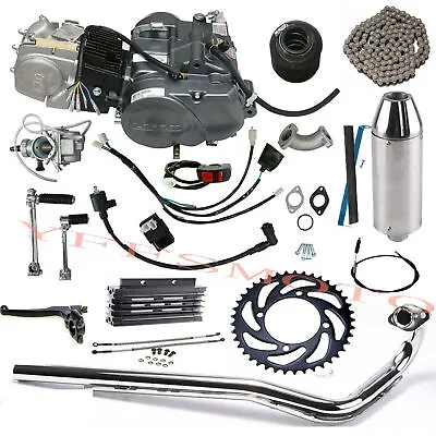 Lifan 140cc Manual Kick Start Engine Motor Full Kit Pit Pro Dirt Bike Apollo SSR • $655.79