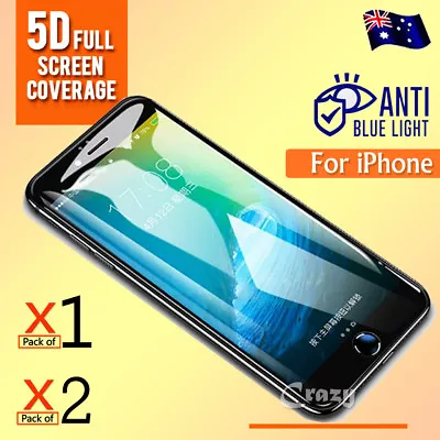 5D Full Cover Glass Tempered Glass Screen Protector Apple IPhone X XS Max XR • $5.99