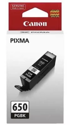 Genuine Canon Pixma 650 (PGI-650) Black Ink MG5460 MG5560 MG6360 MG6660 MG7160 • $30