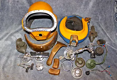 KIRBY MORGAN MODEL YELLOW DIVE HELMET W/ PARTS • $3200