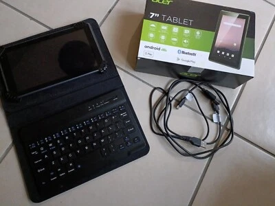£50 • Buy Acer 7  Tablet With Keyboard Case-factory Reset