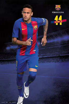 Fc Barcelona - Sports Poster / Print (Neymar Jr. #11 - 2016 / 2017) • $11.99