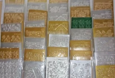 £1.99 • Buy Christmas Peel Off Stickers Card Making Choice Of Designs & Colour