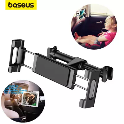 Baseus Car Back Seat Headrest 360° Mount Tablet Holder For 4.7-12.9” IPad Phones • $17.59