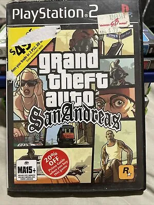 Grand Theft Auto (GTA) San Andreas - PlayStation 2 PS2 - With Map • $12