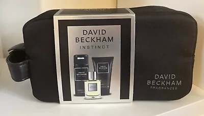 David Beckham Instinct Fragrances Aftershave Toiletry Travel Pouch Gift Set New • £13.50