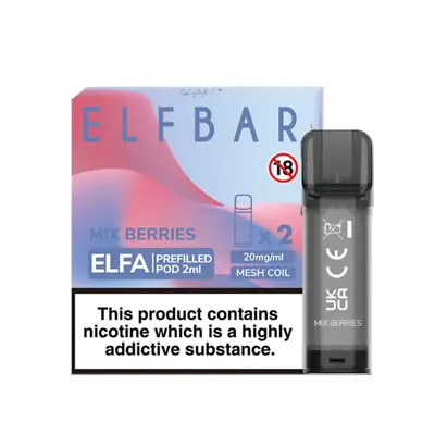 £5.49 • Buy ELF BAR ELFA PODS REPLACEABLE PRE-FILLED | All Flavours | 2 Pack | 20MG | 2ML 