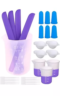 Silicone Measuring Cups Resin Supplies MoldsBlade-Shaped Epoxy • $11.15