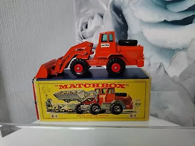 Original Vintage Matchbox King Size K-3 Hatra Tractor Shovel Boxed Model • £44.99