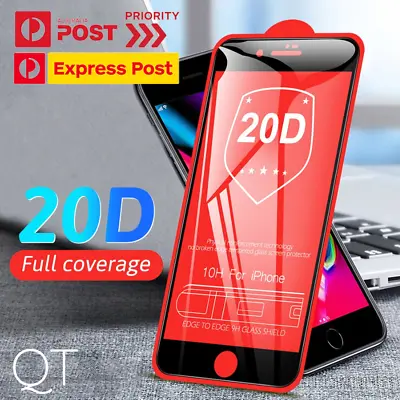 $2.99 • Buy For Apple IPhone SE 2022/20 20D FULL Tempered Glass Screen Protector Cover Film