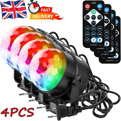 £11.99 • Buy 4PCS Disco Light Magic Ball Light RGB Stage Lighting Strobe LED DJ Dance Party