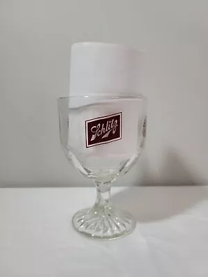 Vintage Schlitz Beer  Dimpled Goblet Beer Mug Thumbprint • $10