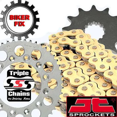 FITS Yamaha YZF-R6 06-12 GOLD Kit Heavy Duty O-Ring Chain And Sprocket • $124.39