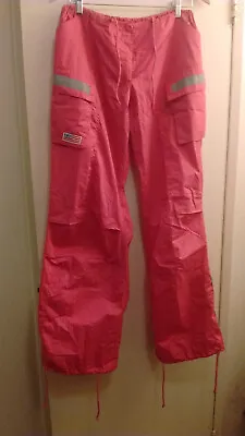 UFO Jackie 90s Y2K Rave Pants #88420 Large Hot Pink • $49.98