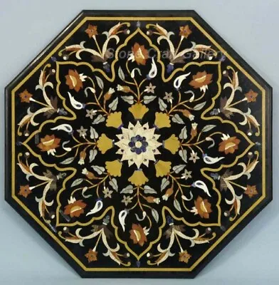 36  Marble Semi Precious Stones Table Top Pietradura Handmade Inlaid Stones Work • $1580.17