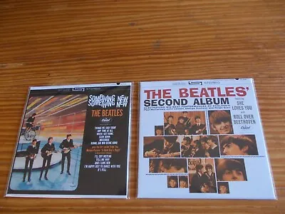 Beatles Second Album & Something New -usa Mono + Stereo -mini Lp Replica Sleeves • $55