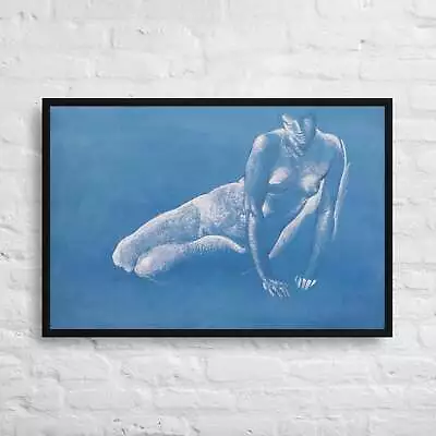 Nude Study Of Medusa By Sir Ed Burne 36x24-Framed Canvas Print • $179