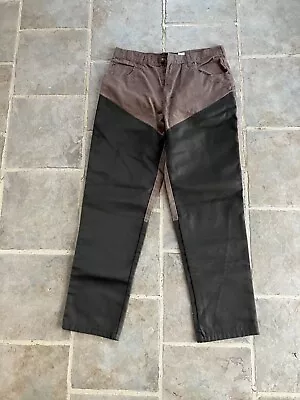 RedHead Mens Pants Brown Denim Brush Guard Hunting Workwear Jeans 34x32 • $18.99