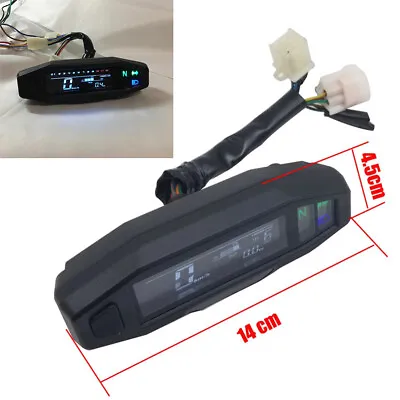 Mini Motorcycle Scooter LCD Digital Speedometer 199 Km/h Instrument With Sensor • $37.31