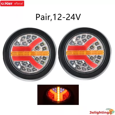 $17.99 • Buy 2x LED Trailer Lights Tail Lamp Stop Brake Dynamic Indicator 12/24V Lamp AU Pair