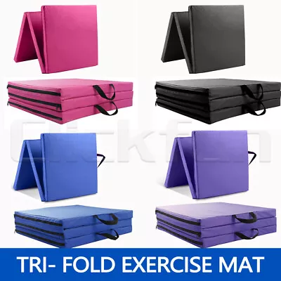 $39.99 • Buy Foldable Exercise Mat Portable Folding Gymnastics Yoga Floor Gym Judo Pilates