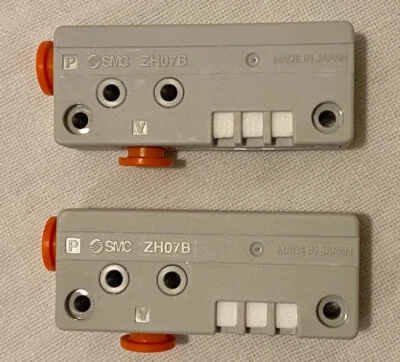 $35 • Buy (Lot Of 2) SMC ZH07B 07-07 Box Type Vacuum Ejector, 1/4 In Tube Ports NEW