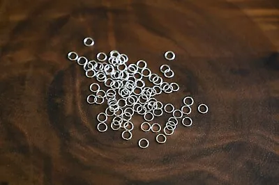 925 Sterling Silver Open Jump Rings Connector 20 And 22 Gauge For Jewelry Making • $3.99