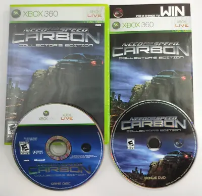 $44.99 • Buy Need For Speed Carbon Collectors Edition (Microsoft Xbox 360, 2006) COMPLETE CIB