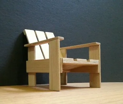 Crate CHAIR1/6 ScaleHandmade Miniature ReplicaFamous FurnitureCollectible • $65