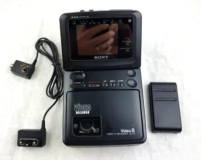 Vtg Sony GV-8 Video Walkman Recorder FOR PARTS REPAIR As-is • $50
