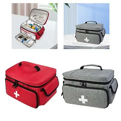 Emergency Kits Organizer Lockable Medical Storage Bag For Home Car Office • £25.20