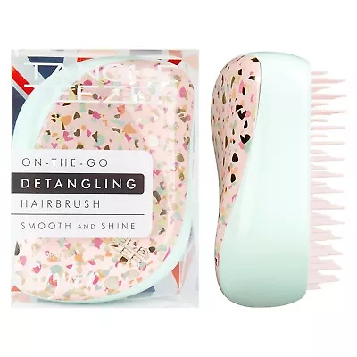 Tangle Teezer Compact Styler Detangling Hair Brush On The Go - Terrazzo Print • £13.99