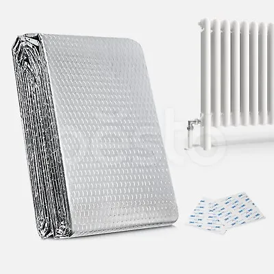 5mx60cm Radiator Reflector Insulation With 3m Sticky Pads Heat Reflective Foil • £13.15