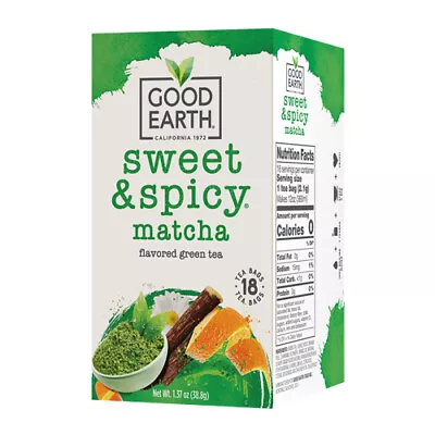 Sweety & Spicy Matcha Green Tea 18 Bags By Good Earth Teas • $9.50