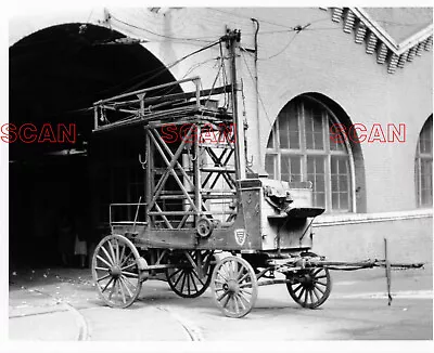 4AA368 RP 1900s/1970s? MARKET STREET RAILWAY HORSE DRAWN LINE REPAIR CAR WAGON • $8.99