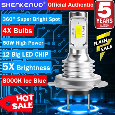 4x LED Headlight Bulbs For Mercedes Benz SL S SLK E C CL Class Hi Low Beam 8000K • $25.89