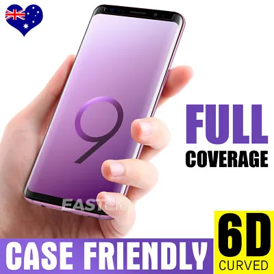 $6.95 • Buy 6D For Samsung Galaxy S9 S8 Plus Note 9 8 Full Tempered Glass Screen Protector