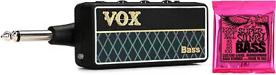 Vox AmPlug 2 Bass Headphone Guitar Amp + Ernie Ball P02834 Value Bundle • $69.98