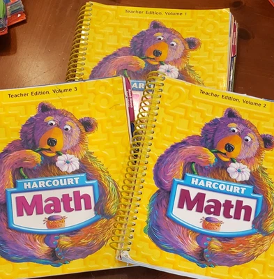 $190 • Buy Harcourt MATH Grade 1, Teacher Editions, Volume 1, 2, And 3 