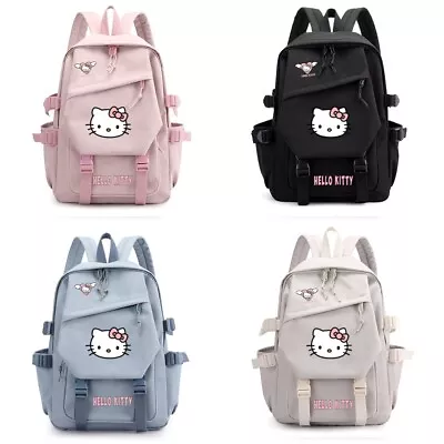 Hello Kitty Backpack Girls School Bag College Student Laptop Bag Travel Rucksack • $35.99