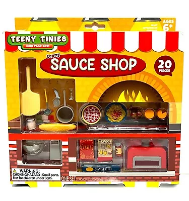 Teeny Tinies Mini Food Playset Sauce Shop Pizza Baking Italian Treats 20 Pieces • $15