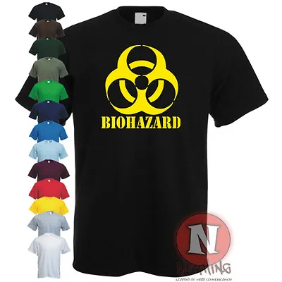 BIOHAZARD Emo Gamer Cool Rock Music Zombie Apocalypse Armeggedon T-shirt • £11.99