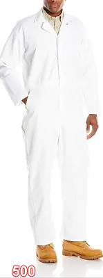 Red Kap Men's Twill Action Back Coverall White 56 • $27.37