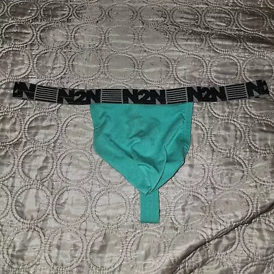 N2N Bodywear Men Jade Blue Air Thong G-string Rayon Underwear Size M  • $27